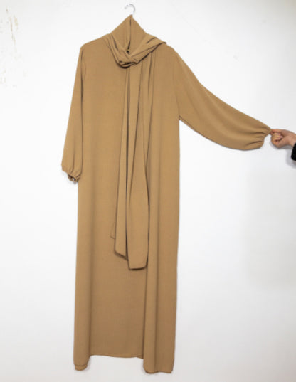 Abaya „Dunya“ mit integrierten Kopftuch